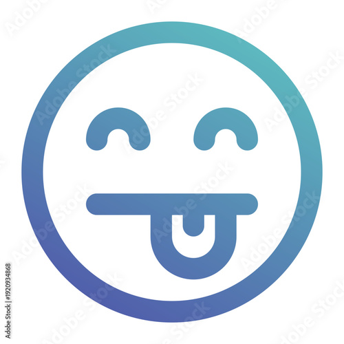 tomgue icon for illustration