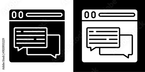 Commuication  Icon Set White Glyph Style Collection