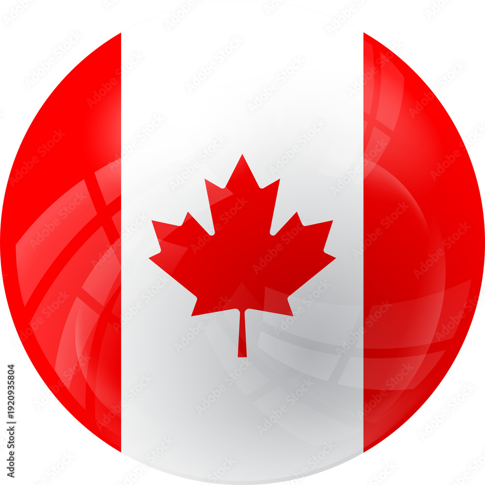 Obraz premium Canada Sphere Flag Effect