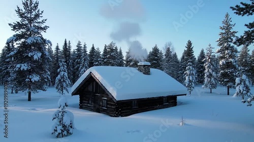 Natural Ambiance Focusing on the atmospheric elements and natural textures of a cold, crisp environment.