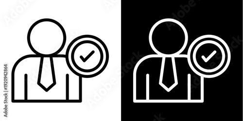 Job Interview  Icon Set White Mix Style Collection