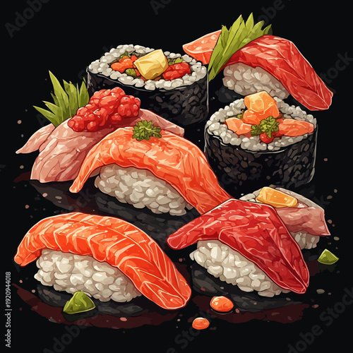 Delicious Japanese Sushi Very Cool