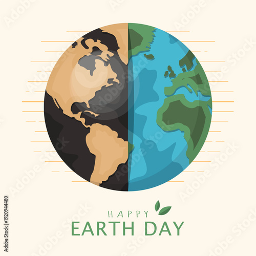 Earth Day Poster. The importance of sustainable development