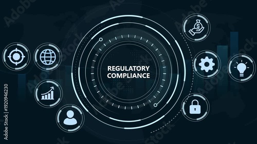 Compliance rules regulation policy law. Business, Technology, Internet and network concept.