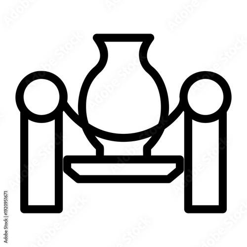 exhibition Line Icon