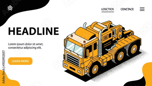 Heavy-duty yellow tow truck with large tires and chrome accents.