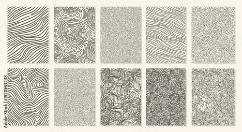 Abstract Organic Patterns Vector Set for Design Backgrounds and Textures