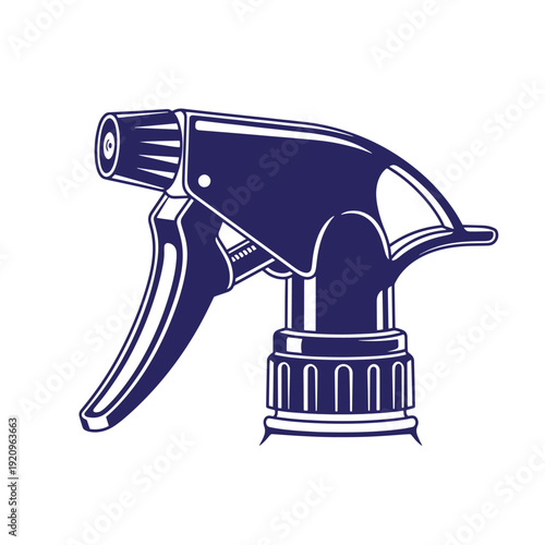 spray bottle nozzle with trigger and cap  cleaning tool