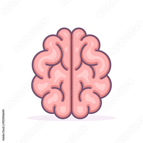 Brain colorful icon. Knowledge sign. Vector isolated illustration