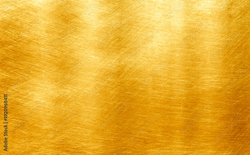 Fototapeta premium Shiny yellow leaf gold foil texture