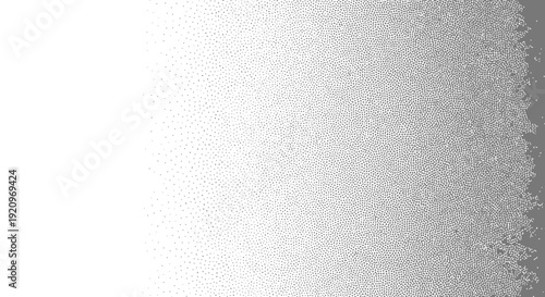 Subtle Gradient Stipple Dot Texture Vector Background with Fading Density