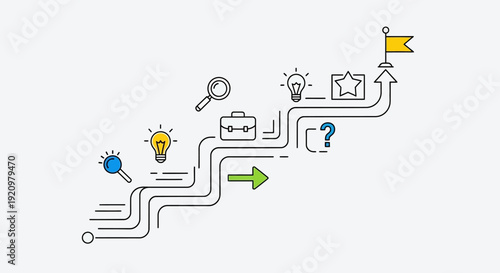 Innovation Business Concept Icons Series.