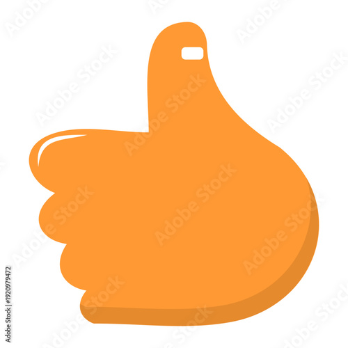 brown thumbs up, like