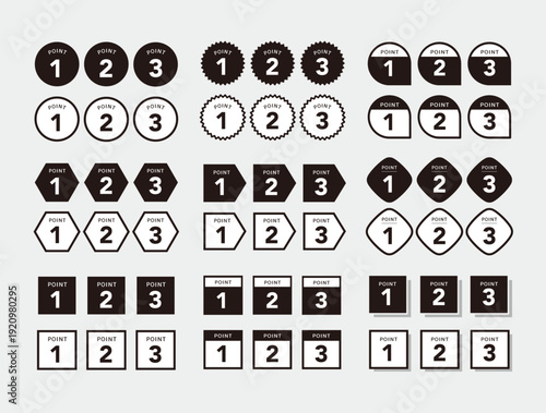 シンプルなポイントアイコン