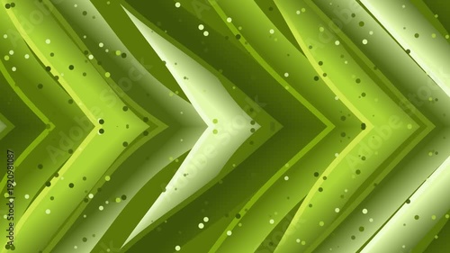 Abstract green zigzag geometric pattern background texture with vibrant chevron design.