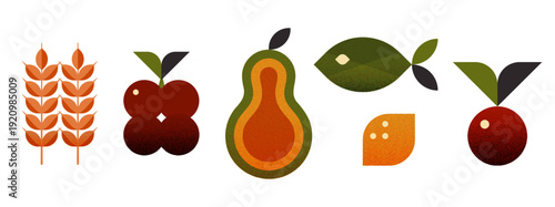 シックなフードアイコン