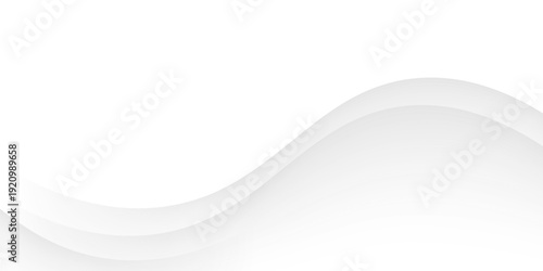 Abstract white wave background. Clean soft texture. Minimalist design. Modern concept. Suit for cover, banner, flyer, poster, booklet, brochure, website
