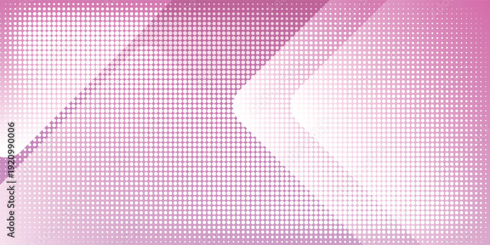 Fototapeta premium Abstract pink geometric background featuring overlapping shapes and a decorative halftone dot pattern overlay eps10