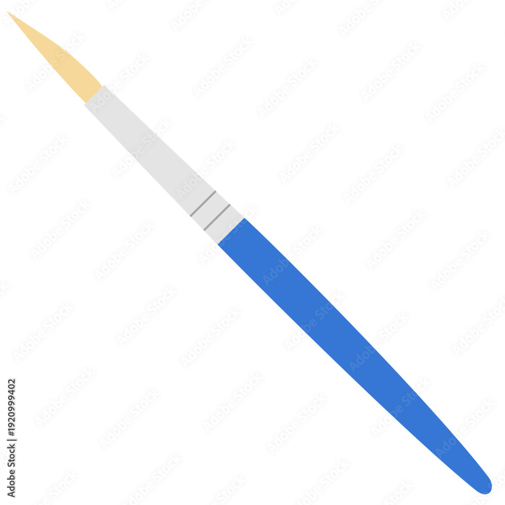 Naklejka premium Blue paint brush