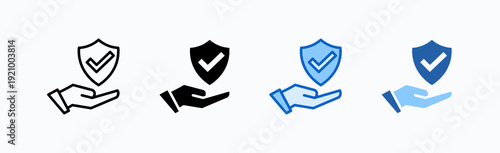 Accountability Icon Sheet Multiple Style Collection Isolated Vector