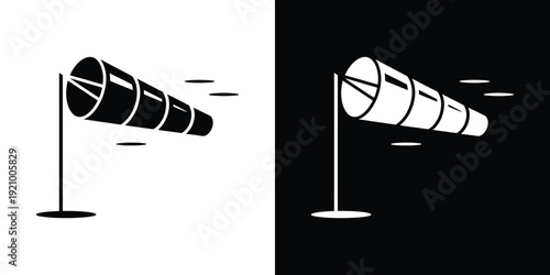 Wind turbine in black and white renewable energy sustainability