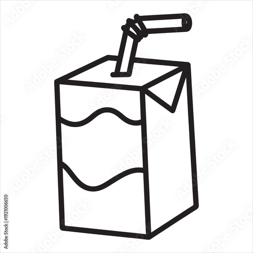 vector illustration of a bottle of milk