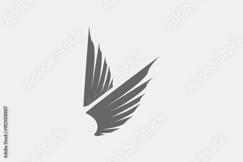 eagle wings straight sharp logo