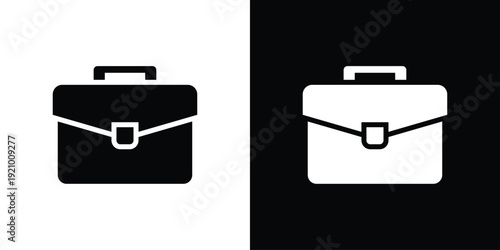 Briefcase Icon Sheet Black And White