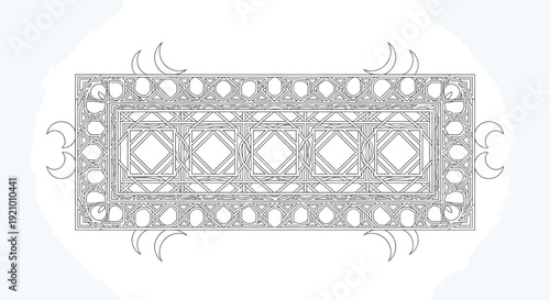 Ornate Silver Brooch with Decorative Elements.