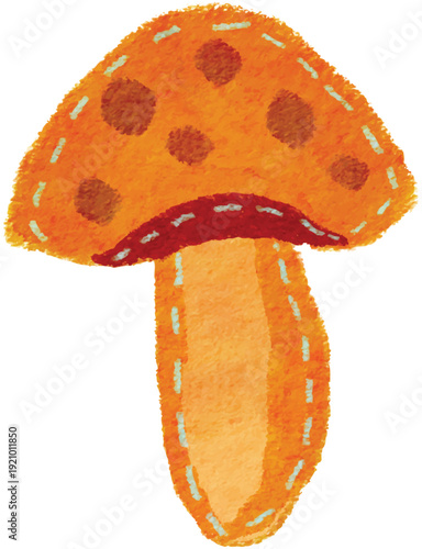 orange cap mushroom