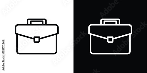 Briefcase Icon Sheet Black And White