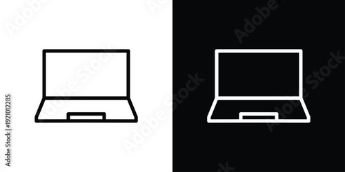 Laptop Icon Sheet Black And White