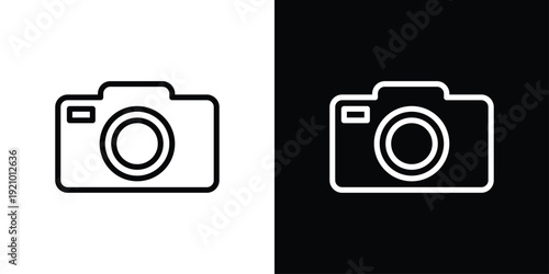 Camera Icon Sheet Black And White