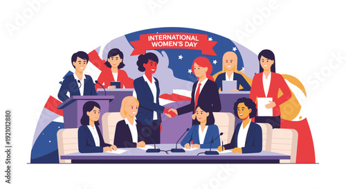 Diverse Group of Business Professionals Meeting.