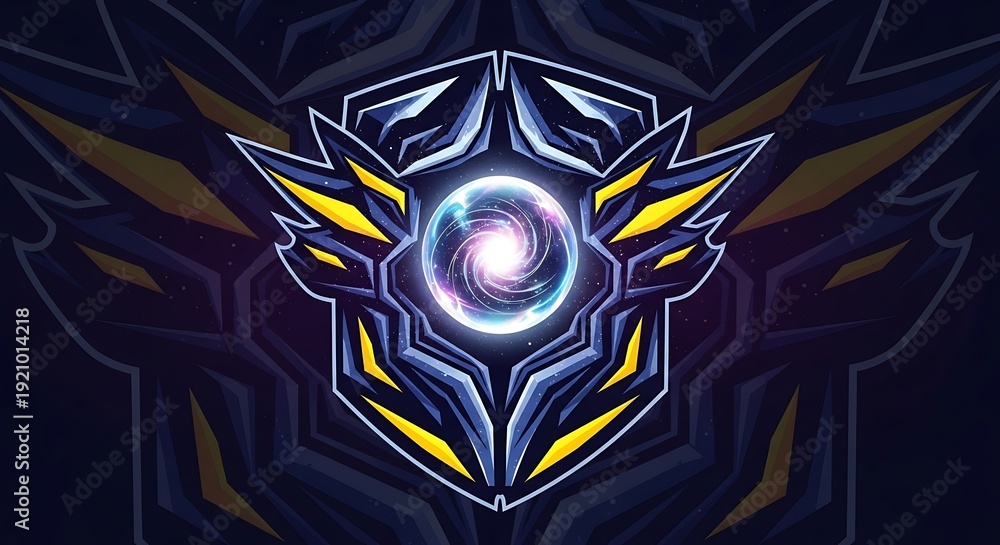 Fototapeta premium Abstract geometric emblem design