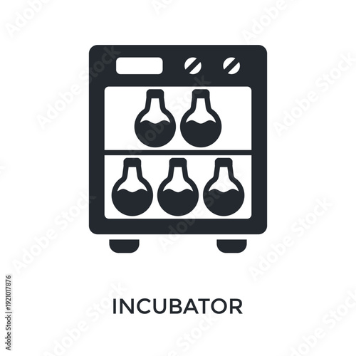 Incubator Icon Glyph Style. Vector Illustration For Graphic Design