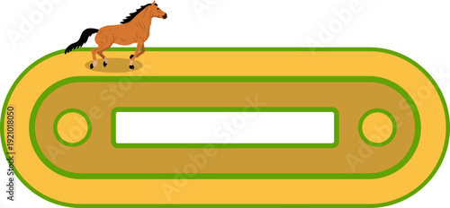 Equestrian Arena, Horse Jumping Track View