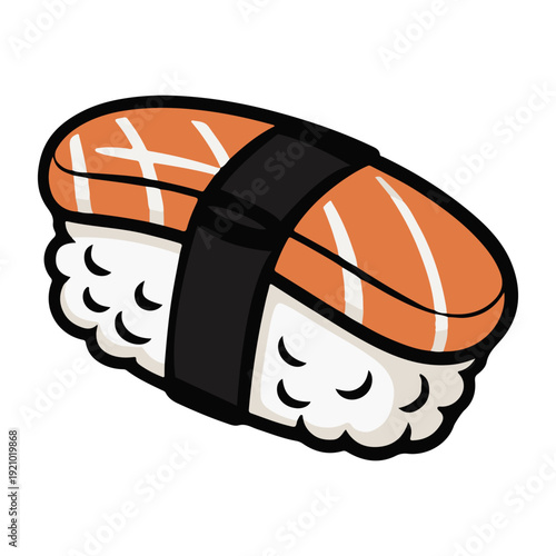  Japanese sushi vector illustration