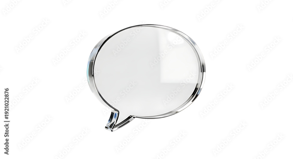 Fototapeta premium Speech bubble isolated on transparent background