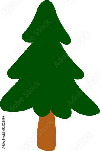 Pine Tree Cartoon Clipart