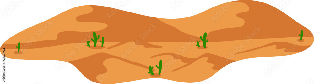 Obraz premium Wide Sandy Desert Ground