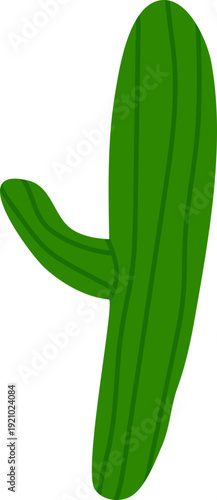 Cartoon Style Cactus