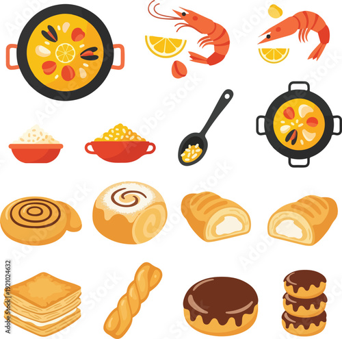 Spanish Paella and Traditional Pastry Collection for Las Fallas Festival