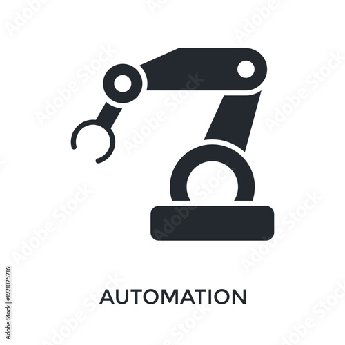 Automation Icon Glyph Style. Vector Illustration For Graphic Design