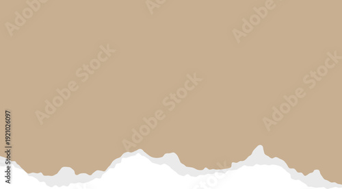 Journal page with soft horizontal rip paper