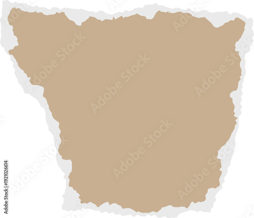 Uneven paper scrap for scrapbook grunge