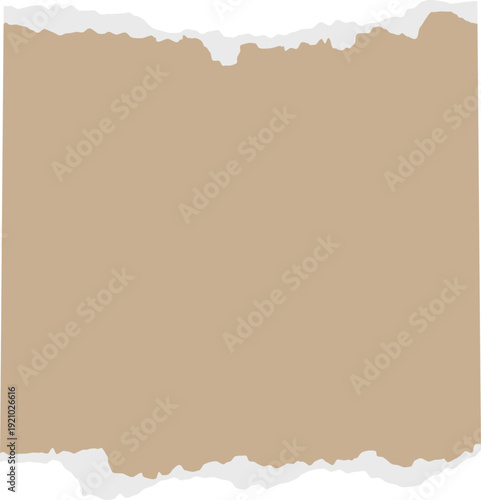 Rustic journal paper page with worn-out edge