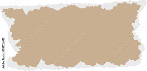 Abstract torn paper shape for retro designs