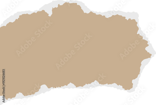 Soft vintage ripped paper patch for journals