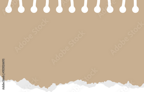 Spiral notebook paper tear effect